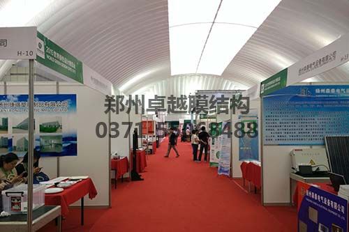 揚(yáng)州廣陵新城氣膜展覽館內(nèi)部實拍