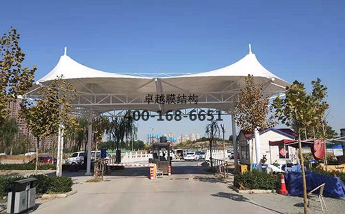 北京市大柳樹古玩城膜結構頂棚/罩棚景觀傘/頂棚工程動態(tài)