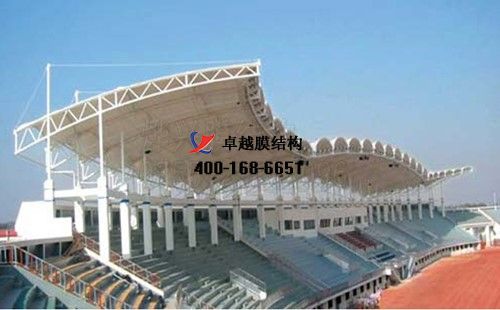 湖南<font color='red'>膜結構看臺</font>/主席臺【湖南食品藥品職業(yè)學院等】設計施工案例