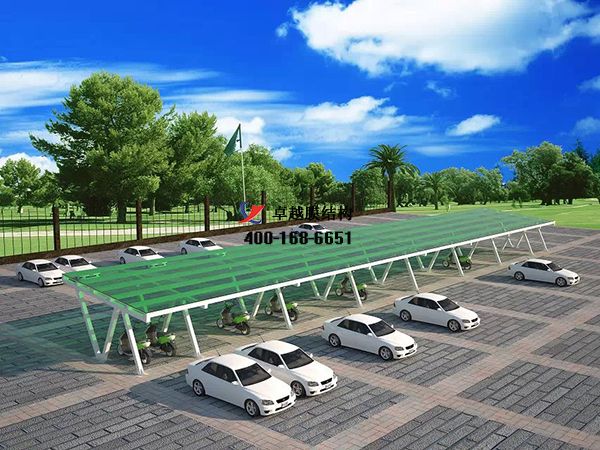   秦皇島<font color='red'>膜結構車棚</font>【秦皇島中德實業(yè)有限公司】工程實例