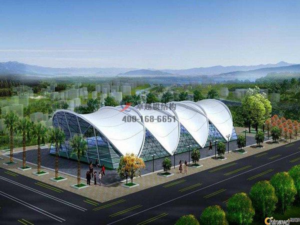 呼倫貝爾開(kāi)封張拉<font color='red'>膜結(jié)構(gòu)景觀</font>小品【案例圖片】