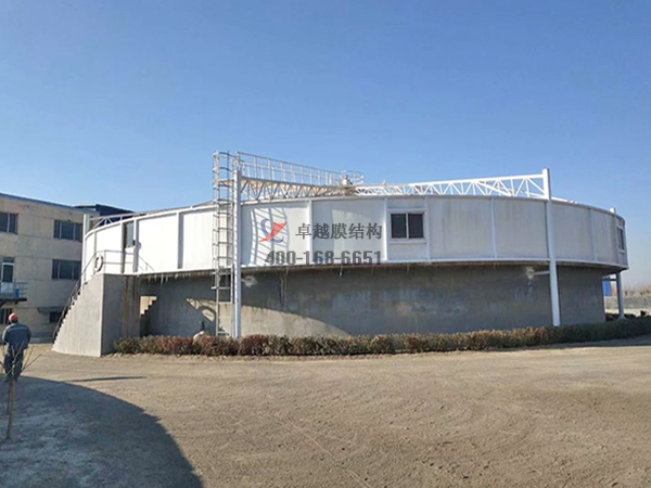 泰安市污水池處理池膜結構封閉【生產(chǎn)廠家】反吊膜加蓋設計公司