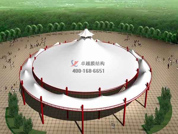 煙臺張拉<font color='red'>膜結(jié)構(gòu)景觀</font>設計施工【案例圖片】