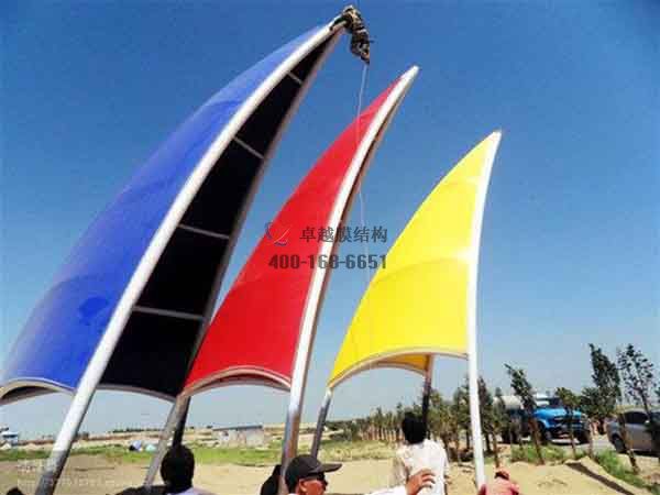 威海張拉<font color='red'>膜結(jié)構(gòu)景觀</font>設計施工【案例圖片】