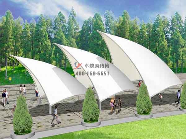 蕪湖張拉<font color='red'>膜結(jié)構(gòu)景觀</font>設計施工【案例圖片】