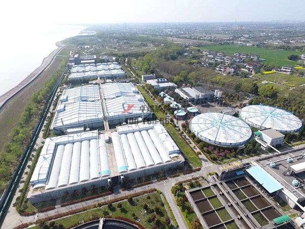 青島市污水池處理池膜結構封閉【生產(chǎn)廠家】反吊膜加蓋設計公司