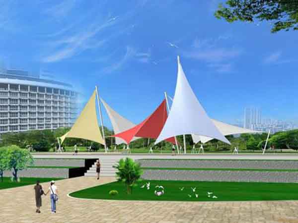 池州<font color='red'>張拉膜結(jié)構(gòu)</font>景觀(guān)小品【案例圖片】