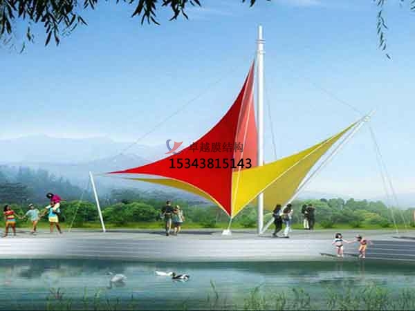 喀什景觀<font color='red'>張拉膜結(jié)構(gòu)</font>遮陽棚【生產(chǎn)廠家】