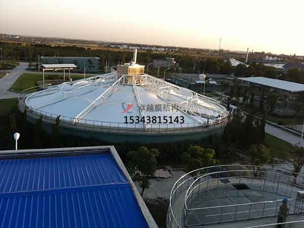 十堰市污水池反封閉罩棚設(shè)計施工、案例圖片 ?