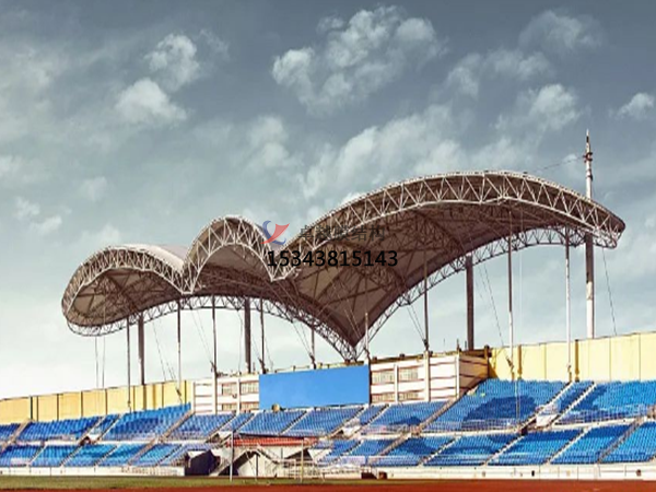 臨西體育場看臺膜結構/舞臺罩棚【設計安裝】