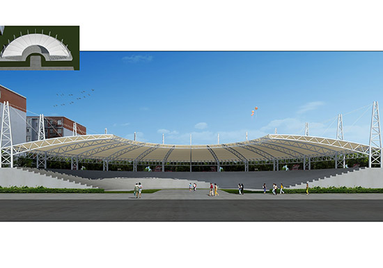 黃石張拉膜景觀/看臺(tái)遮陽棚專業(yè)廠家【質(zhì)量保證】